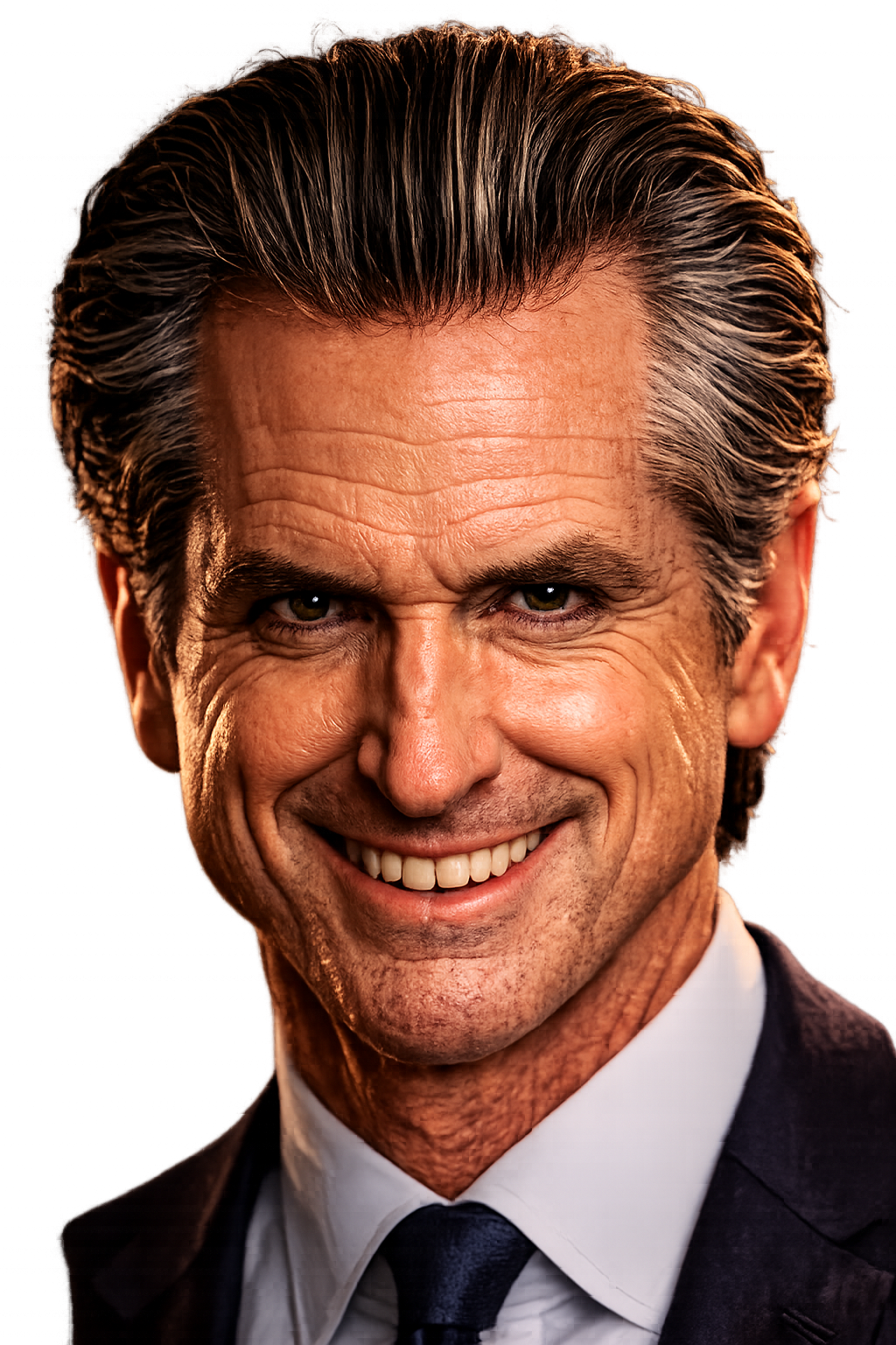 Newsom satire game character